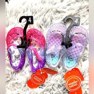 Girls Toddler Sz 4 Jelly Shoes ( 2) Pairs